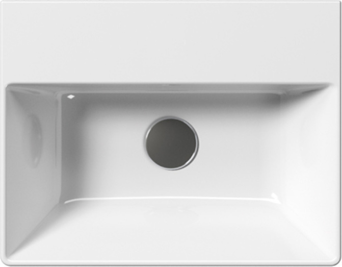 GSI Kube-X Slim Rim Νιπτήρας White 45x35cm 9485-300 - Glavas